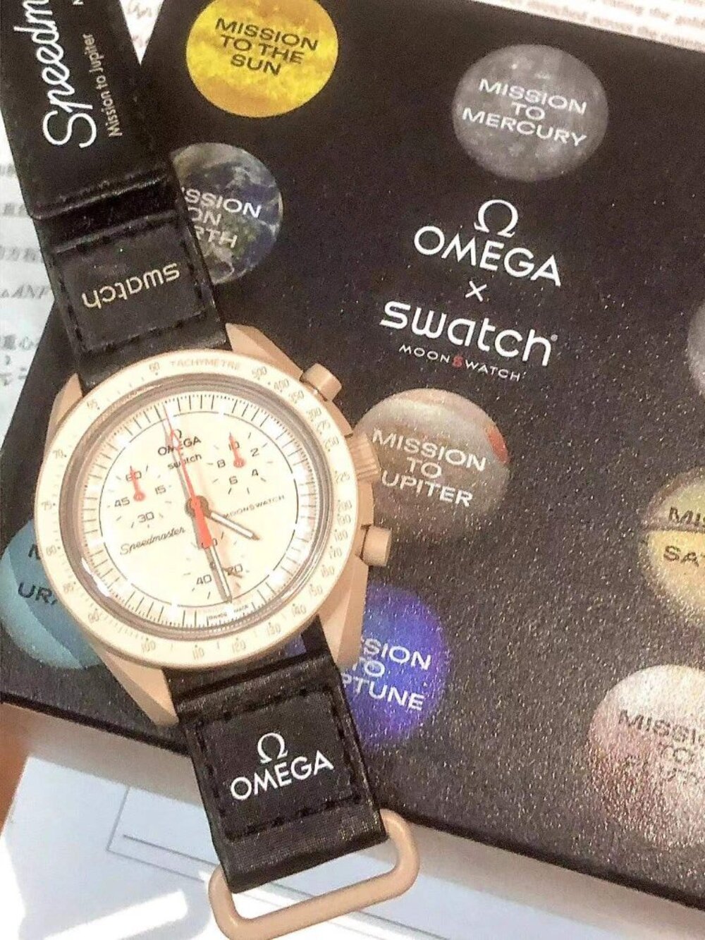 Swatch x Omega MoonSwatch Mission to Jupiter Watch.